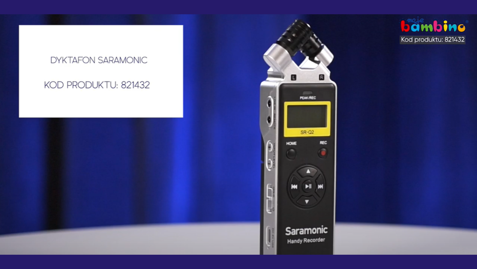 Katalog sprzętu podstawowego Dyktafon Saramonic polecany w kategorii audio wideo