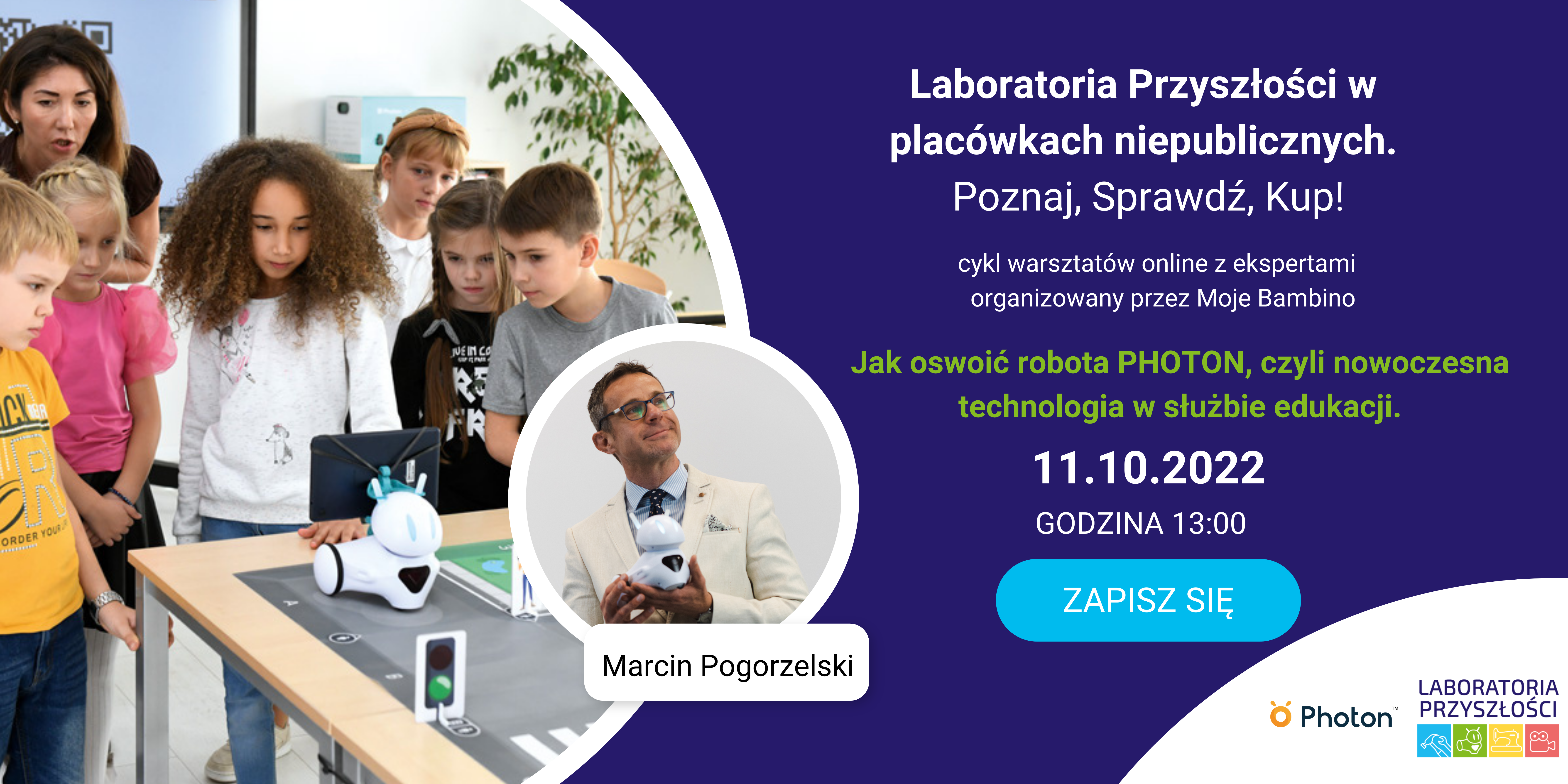 Laboratoria Przyszłości dla placówek niepublicznych webinar-baner