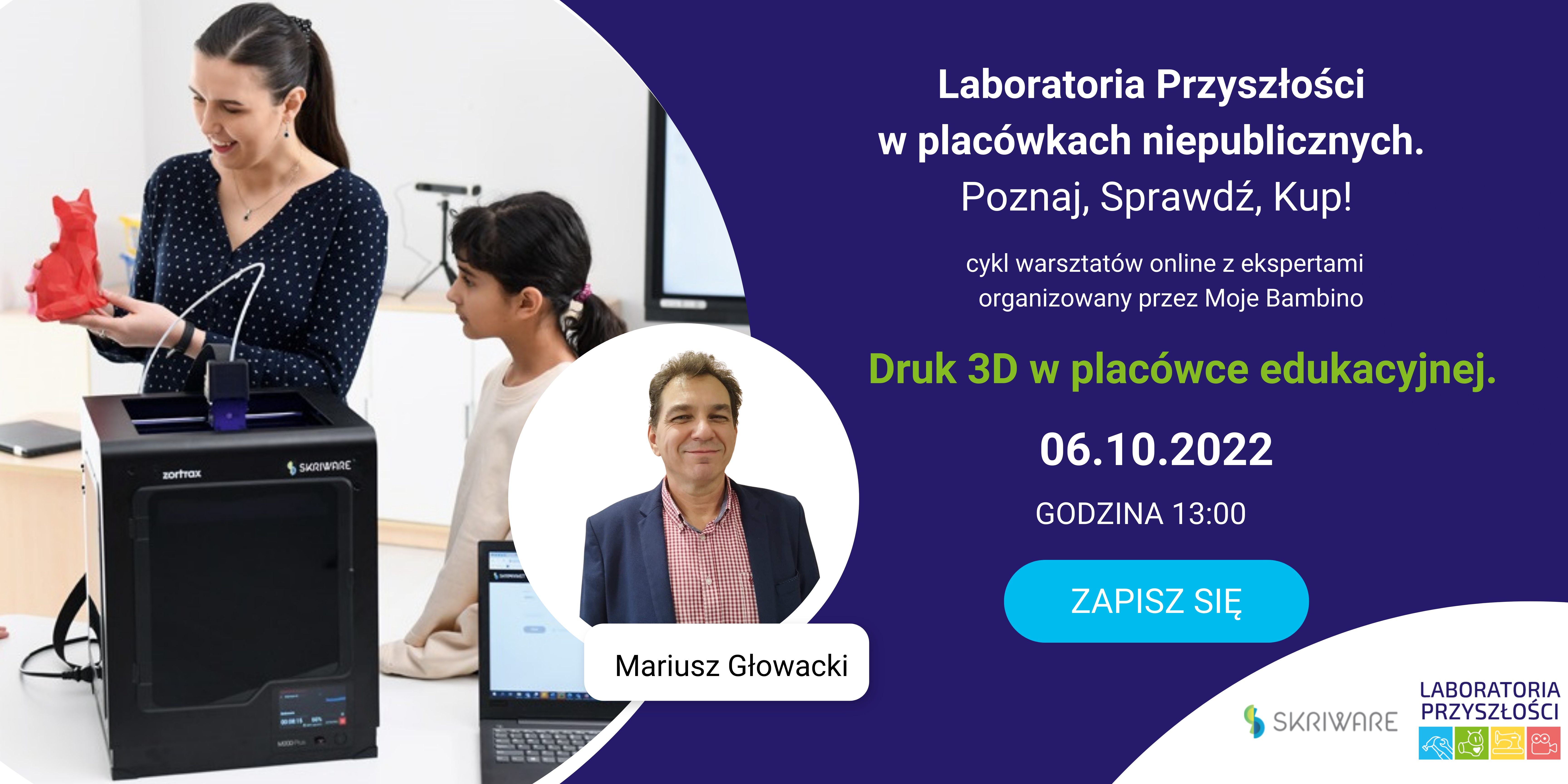 Laboratoria Przyszłości dla placówek niepublicznych webinar-baner