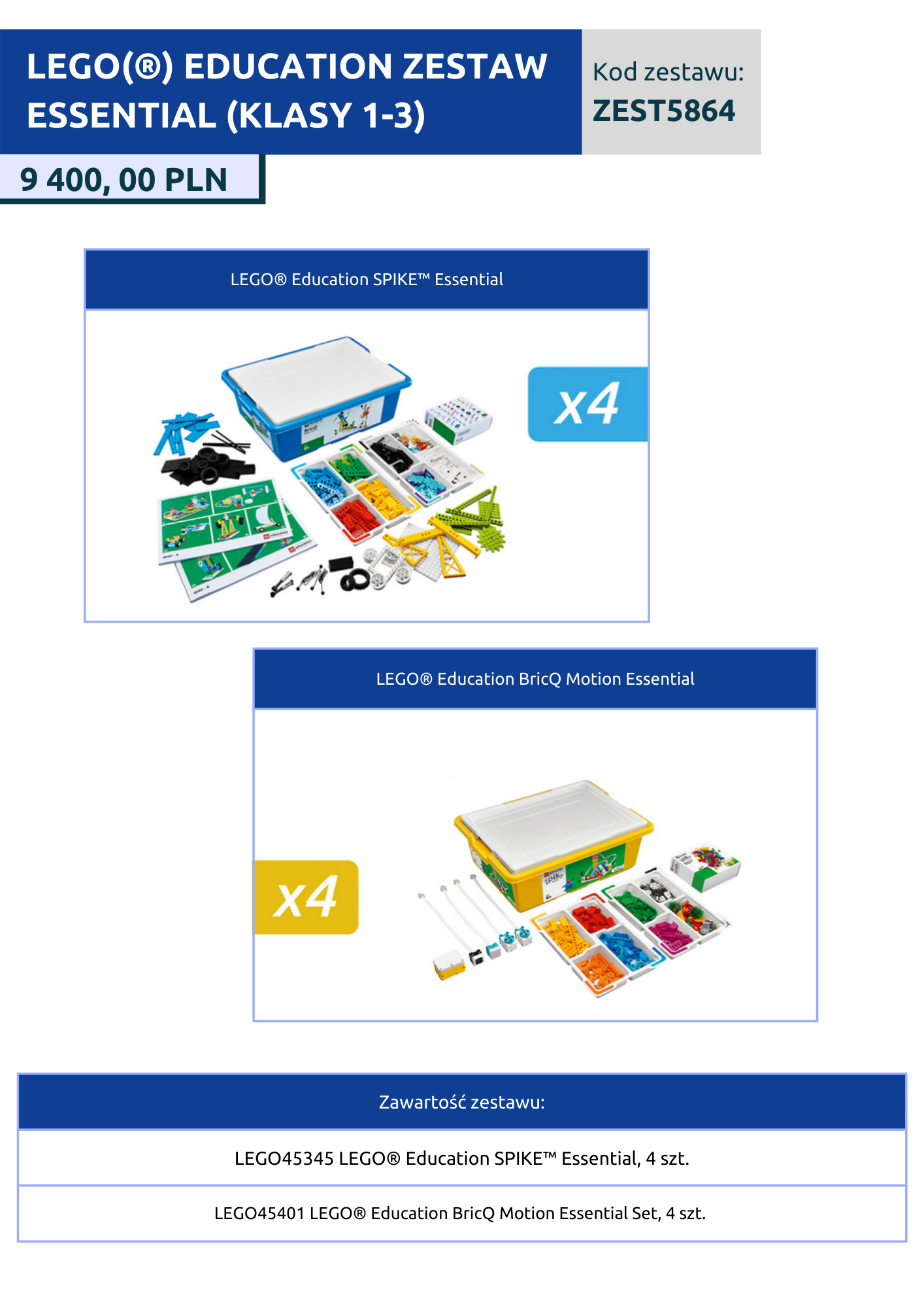 Lego Education dla klas I-III