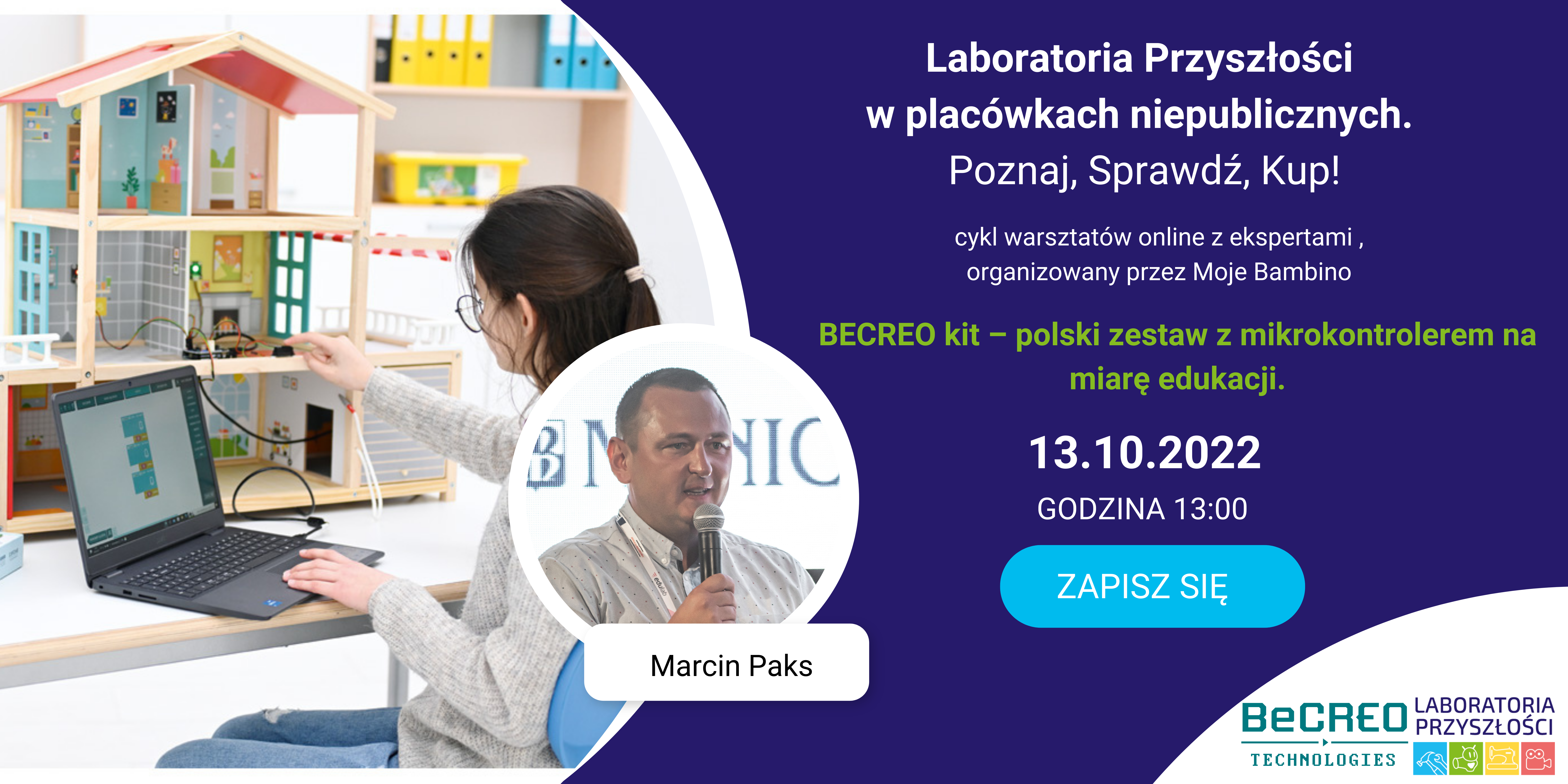 Laboratoria Przyszłości dla placówek niepublicznych webinar-baner